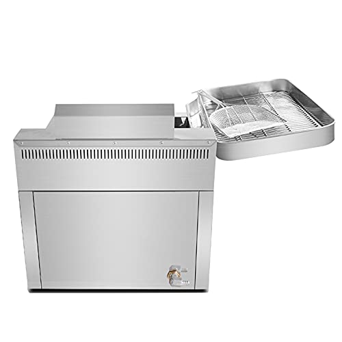 Kommerzielle Gasfritteuse für den Außenbereich, Multifunktions-Desktop-Fritteuse Flüssiggas-Fritteuse mit Ölablassventil und Korb, zum Kochen von Pommes Frites Zwiebelringe Brathähnchen – Bild 7