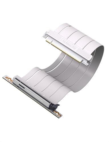EZDIY-FAB Cavo Riser PCIe 5.0 X16, 64 GB/s, per GPU RTX 50/RTX 40, RX 9000/RX 7000, scheda di espansione PCIe, retrocompatibile con PCIe 4.0/3.0, supporto verticale per GPU, angolo retto - 30 cm