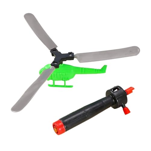 Genérico Helicóptero Teledirigido – Juguete Helicóptero Manual con Cuerda | Juguete De Vuelo Exterior para Padres E Hijos | Guardería Regalo Infantil Jardín Parque