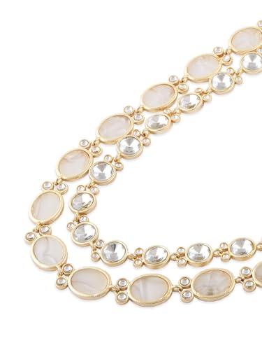 Juego de joyas chapadas en oro de latón con tachuelas DMZ-2342 talla S