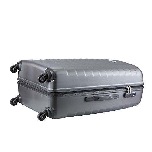 Image of Aristocrat Juke Grey Polycarbonate Hardsided Luggage Set of 3 Small, Medium & Large (JUKESETTMGP)