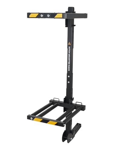 JUSTOOP Folding Hitch Ski and Snowboard Rack