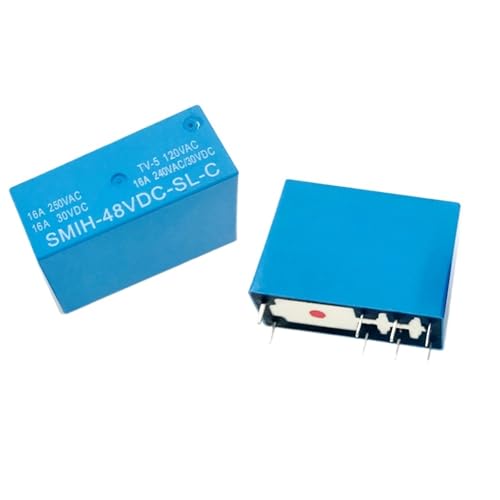 Relais de puissance 8 broches 48V SMIH-48VDC-SL-C 16A pour réparer les cartes électroniques en panne