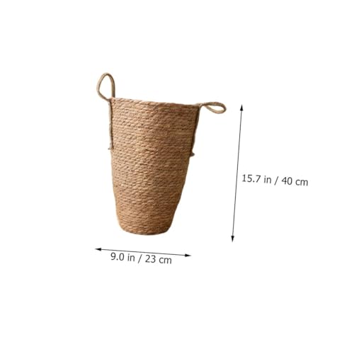 Panier de rangement décoratif paille multi-usage maison