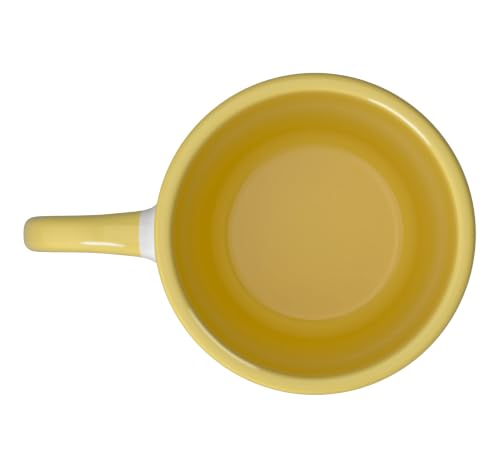 Taza de cerámica Papaw con diseño tractor amarillo/blanco miniatura 4