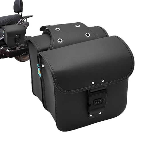 防水サドルバッグ オートバイ、オートバイ用ラゲッジバッグ | バイク用サドルバッグロック可能なサイドバッグ - セキュアロックシステムバイク用バッグ防水便利なフリップトップデザイン