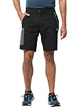 Wind- und wasserbeständig. Jack Wolfskin Herren Active Track Shorts, Black, 56