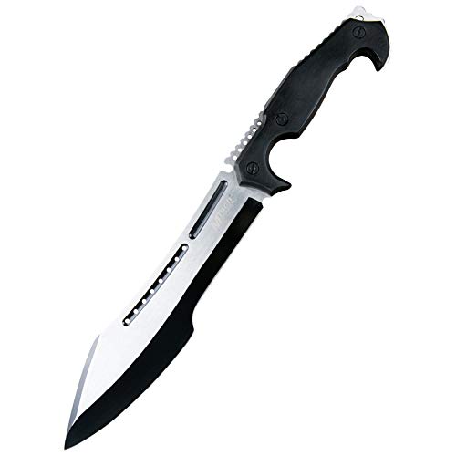 MTECH USA 16" Tactical Dark Wood Handle Full Tang Fixed Blade Combat Machete