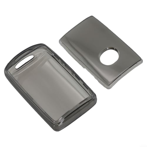Funda para llave Mazda negra transparente para carcasa protectora de TPU para Mazda 3 2019-2024 2020-2022 CX-30 2020-2024 CX-50 2023-2024 CX-5 2021-2024 CX-9 2020-2023 Botón de arranque