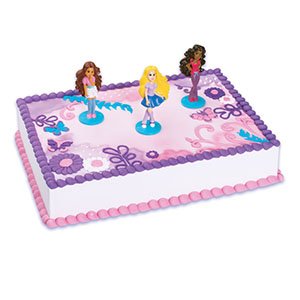 Bakery Crafts - ICX-541C - Lot de 3 décorations pour gâteaux Moxie Girlz