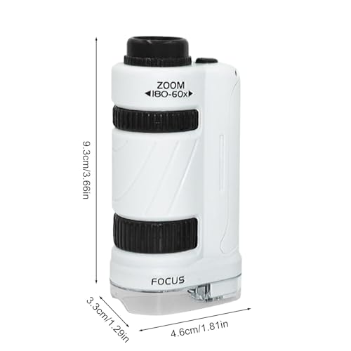 Brinquedo microscópio infantil - Kit de brinquedo de microscópio Kids Science 60x a 180x com luz LED