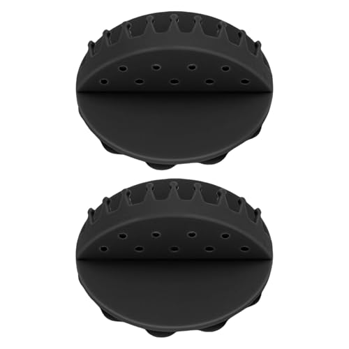 Recolector de Cabello para Ducha Garosa Silicona Negro miniatura 2