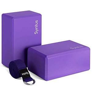Syntus Yoga-Block und Yoga-Gurt-Set, 2 Stück