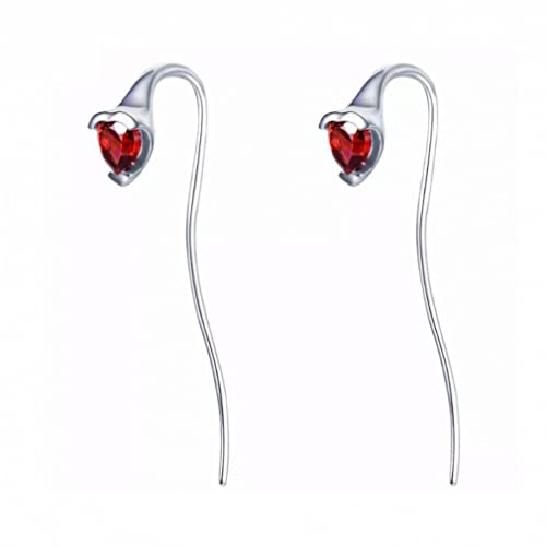 Boucles d'oreilles rouge grenat, le bijou fin idéal pour vos soirées