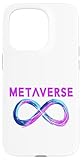 Installation facile Symbole de Signe du métaverse  Lecteur de réalité virtuelle  VR Gamer Coque pour iPhone 15 Pro
