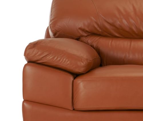 Image of LEGACY OF COMFORT Heaven 2 Seater Sofa Premium Leatherette Sofa for Living Room Offices and Hotels Brown (Two Seats)