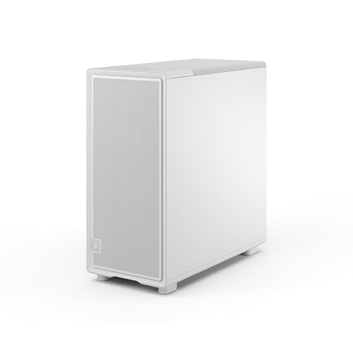 Image of Fractal Design Epoch White - Clear Tempered Glass Side Panel - Gaming PC Case - Mesh Front Panel - Three Momentum 12 Fans Including - Spacious Interior - ATX /mATX /ITX Support