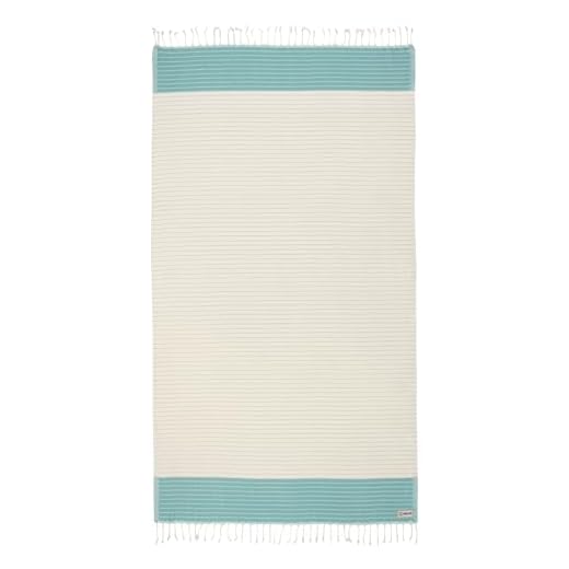 Sand Cloud Turkish Beach Towel - Sand Free - Fast Drying -100% Certified Organic Turkish Cotton Yarn - Great for Beach Bath or as a Blanket - As Seen on Shark Tank - Letoon (Sage)