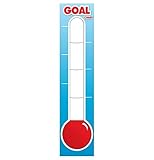Fundraising Thermometer - Dry Erase Goal Board - 48