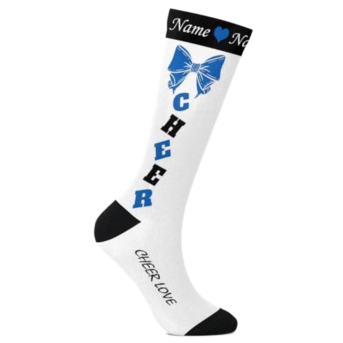 Custom Cheer Socks Personalized Cheerleader Gifts for Cheer Girl Cheer Team Socks