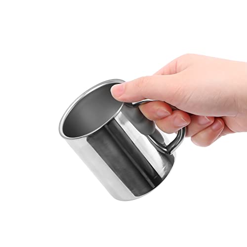 Cabax 7Oz / 210Ml Mug, Double Walled Coffee Mug With Handle, Stainless Steel Shatterproof Tea Cups For Kids Camping Mugs, Pack Of 1 #TOP5