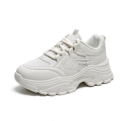Womens Walking Shoes Fashion Breathable Mesh Platform Sneakers Lightweight Gym Shoes
