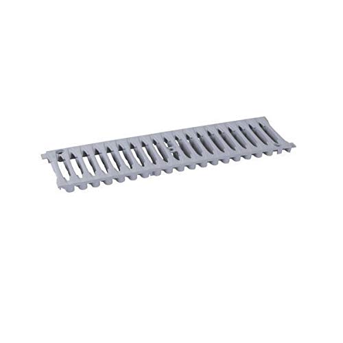 NICOLL Grille caniveau PVC 0,5m A15 largeur 200 gris
