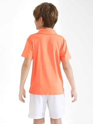Resinta 3 Pack Boys Dry-Fit Active Athletic Performance Polo Short Sleeve Golf Shirt Cool Quick Dry Training Workout Shirts4