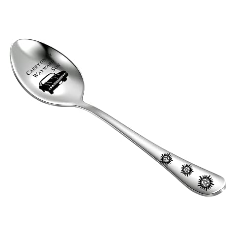 Science Fiction Gift Fans Gift Carry on my Wayward Son Engraved Coffee Spoon Stir Spoon Stainless Steel, Wayward Son SPOON, Metal, na unknow Cover