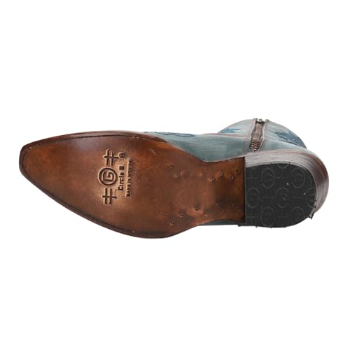 Image of Corral Boots Ld Flowered Embroidery Ankle Boots