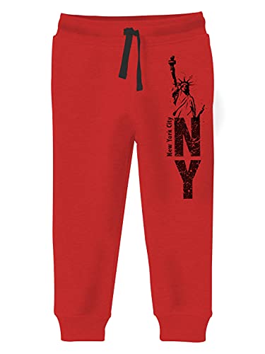 Image of minicult Boy's Regular Fit Cotton Track Pants