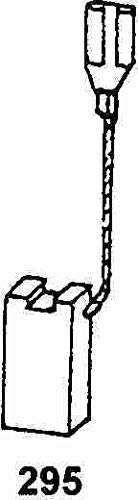 Balais de Charbon Asein 1229 pour Outils Électriques DeWalt - 6,3x12,5x21,5 mm - Avec Arrêt Automatique - Remplace les pièces d'origine 381028-02