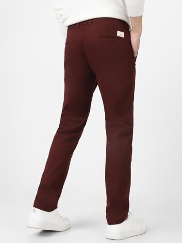 Image of Urbano Fashion Men's Cotton Light Weight Non-Stretch Slim Fit Casual Trousers