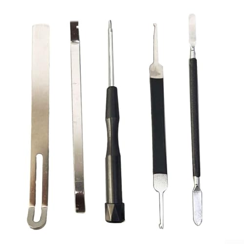 livre Kit d'outils en acier inoxydable pour saxophone et réparation parfait pour les amateurs de musique DIY (5 pièces)
