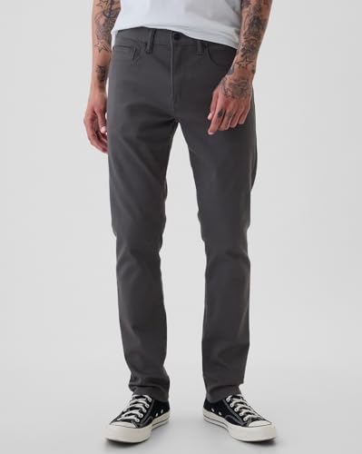 Image of Gap Men Slim Fit Mid Rise Heavily Washed Stretch Denim Jeans