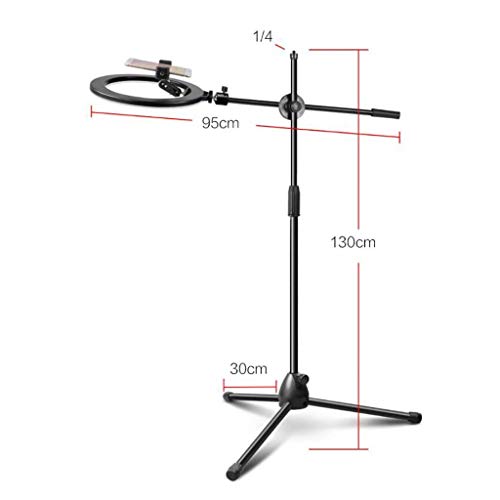 XYSQWZ Ringlicht Mit Stativständer Dimmbar 3 Lichtmodi Und 10 Helligkeit Selfie Schreibtisch Make-up Licht Mit… – Bild 5