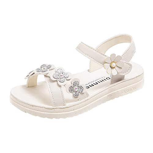 Girls Sandals Children Shoes Summer Flower Sandals Fashion Little Girls Soft Sole Princess Baby Girl Tie up
