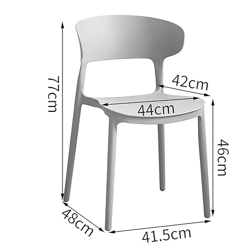 Taburete de plástico resistente de diseño limpio para comedor 3