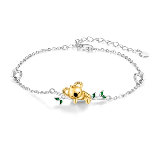 Bracelet koala argent 925 anti-ternissement pour peau sensible