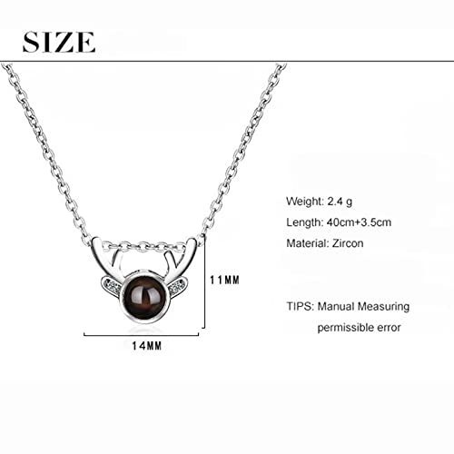 Argent sterling et projection 100 langues pour ce collier unique - 3