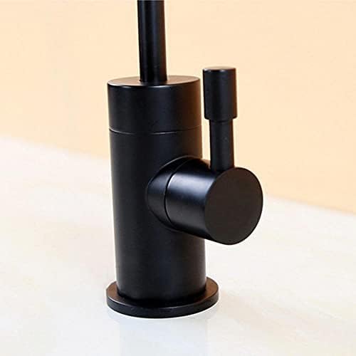 Grifo con Filtro de Agua Giratorio de 360° para Fregadero de Cocina, Cromado y Negro, purificador para Sistemas de ósmosis inversa, fácil instalación, Grifo Limpio y Potable.