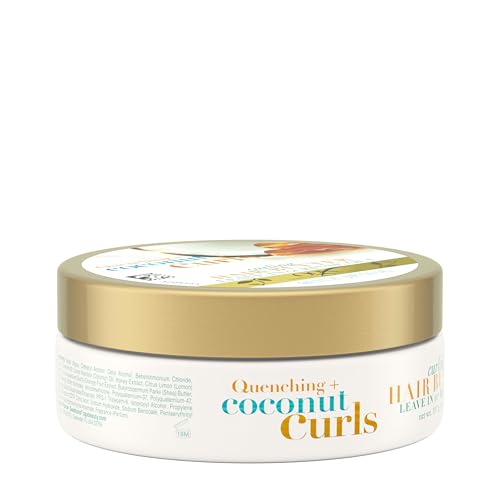OGX Quenching + Coconut Curls Curling Hair Butter, Deep Moisture Leave-In Hair Mask & Treatment with Coconut Oil, Citrus Oil & Honey, Paraben-Free and Sulfated-Surfactants Free, 6.6 oz - image 7