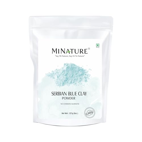 minature Serbian 227g (8oz) |Cambrian Clay for Face , Body & Hair Care|Face Masks & Hair Masks | Blue Powder