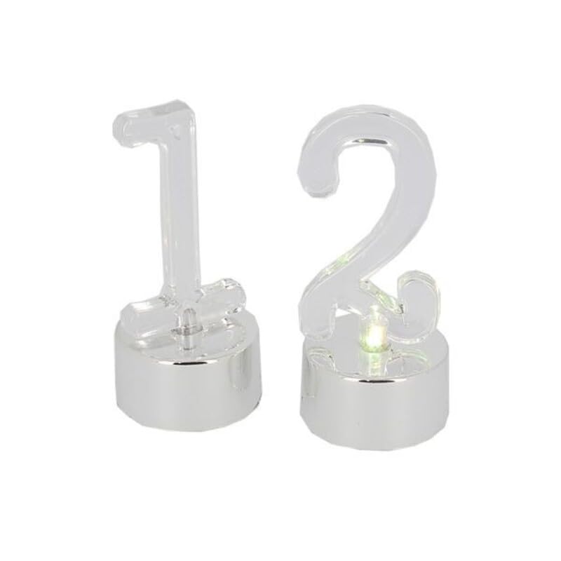 Bougies Chiffres 0 à 9 LED Patisdécor (x 10)