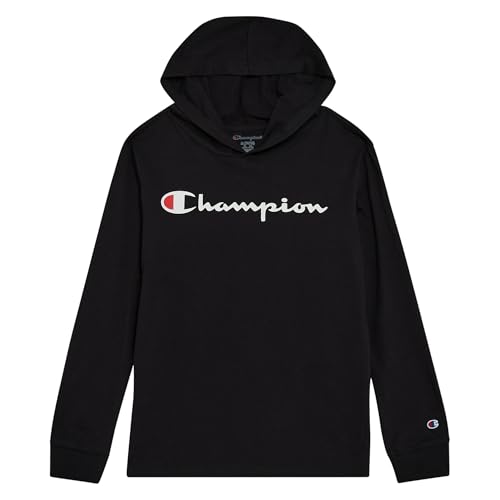 Champion Kids Long Sleeve Hooded Shirt | Lightweight | Boys Clothes | Activewear2