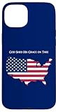 Dit « Dieu a versé sa grâce sur toi ». Excellente idée de cadeau pour les vacances d'été, les réunions de famille, le 4 juillet, le jour commémoratif, la fête du travail et d'autres vacances et événements américains.
