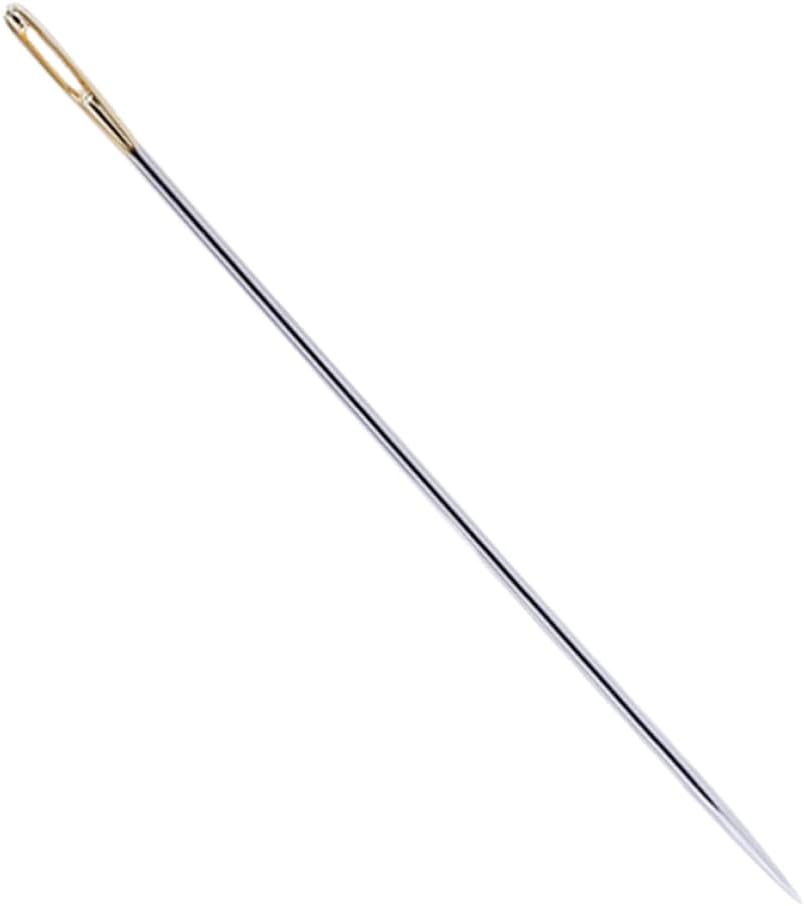 IWOWHERO 20pcs Large-Eye Carbon Steel Embroidery Needles for Yarn Knitting Sewing Cross Stitch Decorative Stitching Storage Barrel