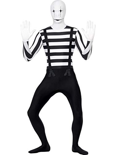 Combinaison mime homme seconde peau avec braguette invisible pratique