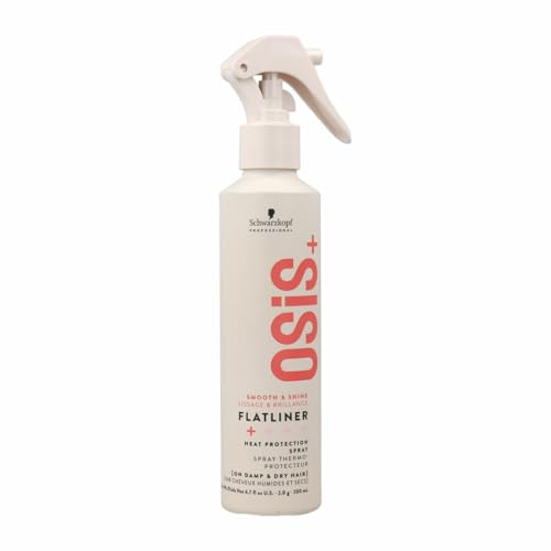 Schwarzkopf Spray de Peinado Osis Flatliner Termoprotector 200 ml (el empaque puede diferir)