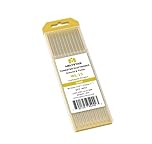 MELTSTAR WL15 Gold 1.5% Lanthanoxid WIG Wolframelektrode Elektrode Ø1.6 x 175MM 10 Stück strahlungsfreie professionelle Elektrode zum WIG-Schweißen, Polieren und Schleifen